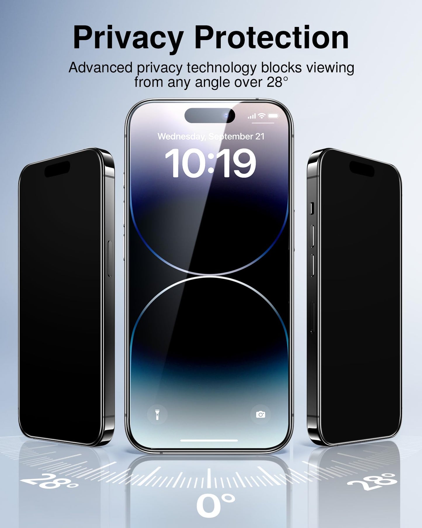 SMARTDEVIL 2 Pack for iPhone 14 Pro Max Privacy Screen Protector