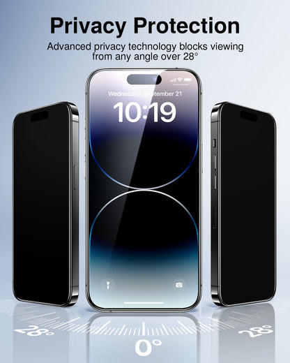 SMARTDEVIL 2 Pack for iPhone 14 Pro Max Privacy Screen Protector