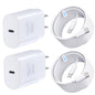 TT&C 2-Pack 30W USB C Fast Charger with 10FT Long Cables for iPhone 17, 16
