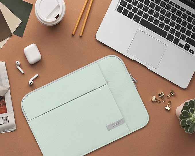 Lacdo Laptop Sleeve Case for 16 inch New MacBook Pro M4/M3/M2/M1 Pro/Max A3403 A3186 A2991 A2780 A2485 A2141 2024-2019 | 15 inch Microsoft Surface Laptop 7th Copilot+PC, 6 5 4 3 Computer Bag, Green