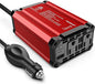 400W Car Power Inverter: vansoet DC 12V to AC 110V Inverter Converter, USB C PD 30W and USB-A QC 18W Port - Dual AC Plug Adapter Outlet Inverter for Vehicles, Laptop, Phones, Camera