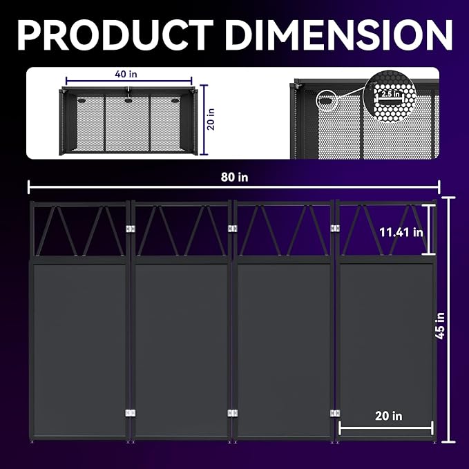 Portable DJ Booth,Foldable DJ Table Stand with Light Stand White & Black Scrim,Adjustable DJ Facade Booth Station Triangle Plate Metal Frame DJ Table with Cable Hole for Private Events, Clubs, Bars