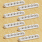 USB Cable Organizer Clips Cord Holder,8 Packs (5-Slots) White Self Adhesive Desk Cord Cable Management