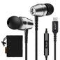 LUDOS OMNITONE Wired Earbuds in-Ear Headphones, 5 Year Warranty, Earphones with Microphone, 3.5 mm Jack Corded Ear Buds, Videoconference for iPhone, Samsung, Laptop, Kids, School Students - Red