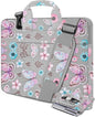 Universal Laptop Shoulder Bag 13-17.3 Inch Shockproof Briefcase with Multi-Pockets & Adjustable Strap for MacBook Pro/Air