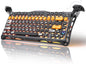 GravaStar Mercury K1 Pro Wireless Mechanical Gaming Keyboard, 75% Layout RGB Custom Keyboard, Aluminum Alloy Matte Black Frame with Phoenix-Inspired Keycaps, Hot-Swappable Linear Switches【CyberFlare】