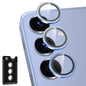 Avocase for Samsung Galaxy S25 Plus Camera Lens Protector, Individual Metal Ring Tempered Glass Lens Cover, [Strong Adsorption] Scratch Resistant Ultra-Thin HD Clear Lens Cover, 1 Set-Blue
