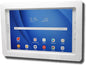 TABcare Anti-Theft Acrylic VESA Enclosure for Galaxy TAB Active3 & Active5 8.0 with Free Wall Mount Kit & 90-Degree Angle USB C Cable (White)