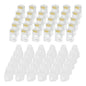 MECCANIXITY 100pcs Cat6 RJ45 Pass Through Connectors, RJ45 Connector 8P8C Gold Plated Plugs with 100pcs White Strain Relief Boots for Solid or Stranded UTP Ethernet Cable, 1.1mm