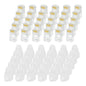 MECCANIXITY 60pcs Cat6 RJ45 Pass Through Connectors, RJ45 Connector 8P8C Gold Plated Plugs with 60pcs White Strain Relief Boots for Solid or Stranded UTP Ethernet Cable, 1.1mm