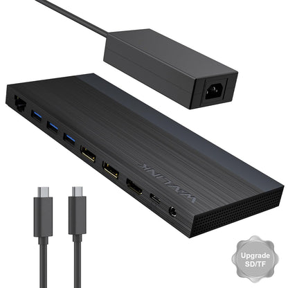 WAVLINK Laptop Docking Station, Dual DisplayPort,HDMI, Single 4K@144Hz
