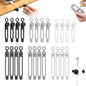 24pcs Silicone Cable Ties, Magnetic Data Cable Organizers Reusable Cable Ties Wire Organizer Adjustable Fastening Cable Straps Magnetic Silicone Cable Straps Cord Organizer for Bundling Earphone