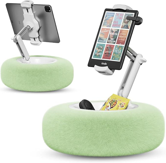 SupeDesk Tablet Stand Pillow for Bed, Adjustable Tablet Stand with Detachable Snack Bowl, Phone Stand for Bed, Kindle Holder, iPad Holder, Tablet Holder for Reading, Watching Videos and Streaming