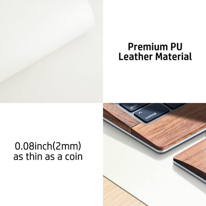 Aothia Leather Desk Pad Protector, Mouse Pad, Office Desk Mat, Non-Slip PU Leather Desk Blotter, Laptop Desk Pad, Waterproof Desk Writing Pad for Office and Home (Brown,31.5" x 15.7")
