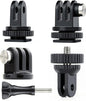 SOONSUN Tripod Mount Kit with 1/4"-20 Conversion Adapter and Cold Shoe Mount with 1/4" Thread, Compatible with GoPro Hero 13 12 11 10 9 8 7 6 5, DJI Osmo, AKASO, SJCAM, Insta360, DSLR Cameras