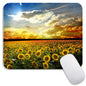 Armanza Square Mouse Pad Apricot Flower, Personalized Premium-Textured Custom Mouse Mat Design, Washable Mousepad Cloth, Non-Slip Rubber Base Computer Mouse Pads for Wireless Mouse