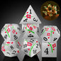 DNDND Metal Dice Set D&D, 7 die Metallic Polyhedral Dice Set with Gift Metal Box and Gold Number for DND Dungeons and Dragons Role Playing Games (Black and Gold)