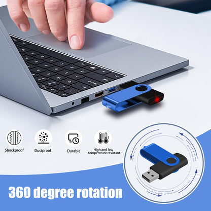 2GB 100-Pack USB Flash Drives Bulk EASTBULL USB 2.0 Thumb Drive,Blue
