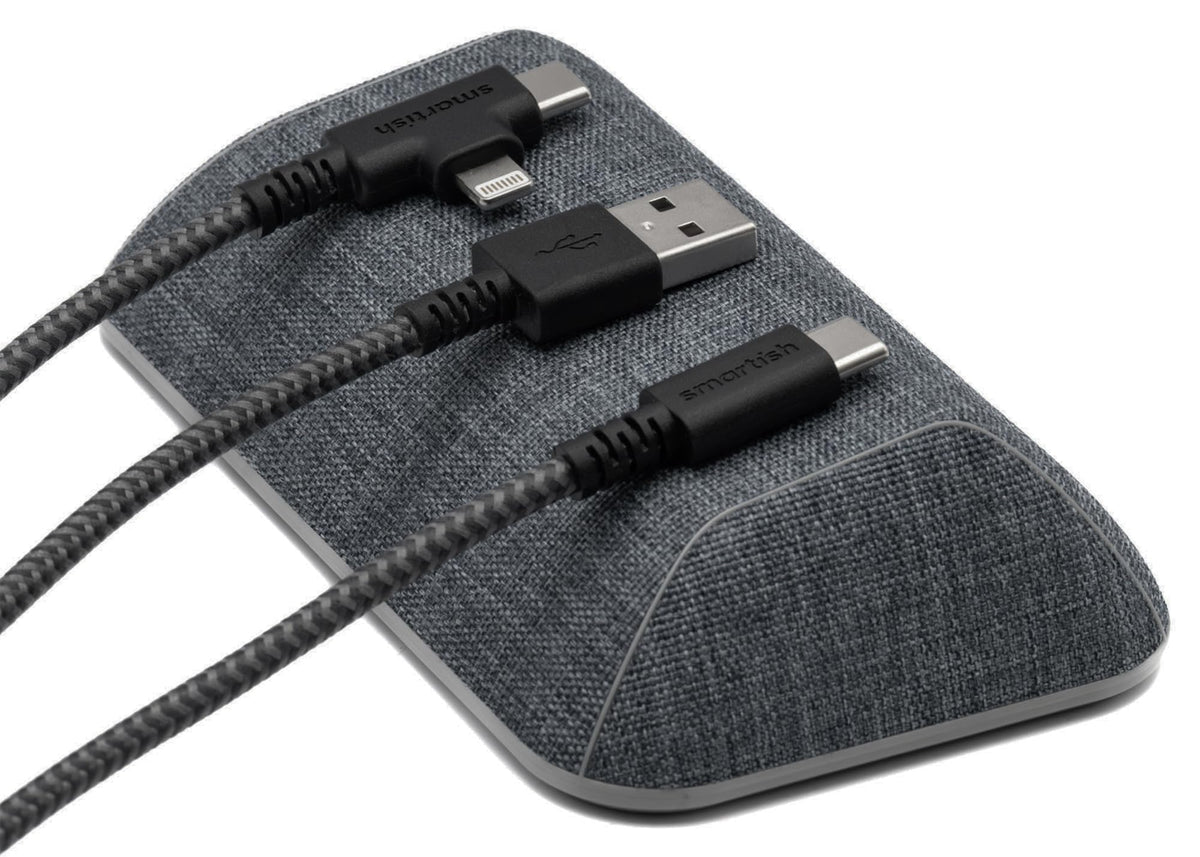 Smartish Magnetic Cord Holder, Cable Wrangler, Nightstand & Desk Organizer