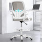 Tall Drafting Chair with Footrest Ring for Home and Work, Ergonomic Home Desk Office Chair with Flip up Arms and Lumbar Support, Extended Height Executive Desk Office Chair(Gray)