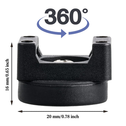 Yookeer 120 Pieces Magnetic Zip Tie Mount Cable Wire Management Base, 22 mm