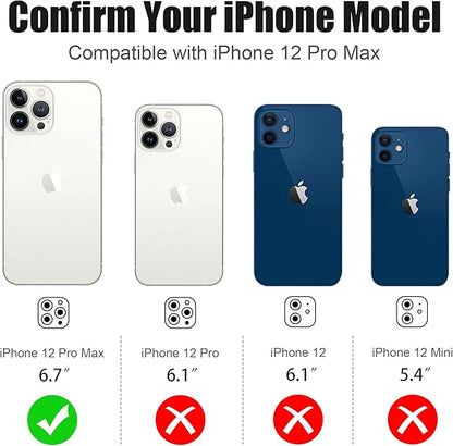 AGVEE 3+3 6 Pack for iPhone 12 Pro Max 6.7" Camera Lens Cover Protector, Bling Diamond & Bling Glitter Metal Ring 9H Tempered HD Glass Camera Cover Protector Film, Bling-Pink