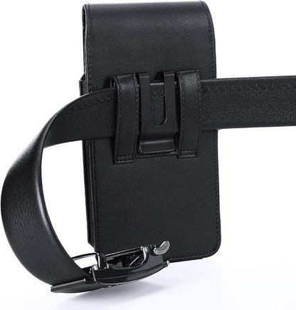 BECPLT for iPhone 15 Pro Max 15 Plus 14 Pro Max 13 Pro Max 12 Pro Max Holster Black Mobile Phone Belt Pouch Holster Cover Belt Clip Case Pouch for Samsung Galaxy S24+ S23+ S23+ S22+ S23 FE S21 FE 5G