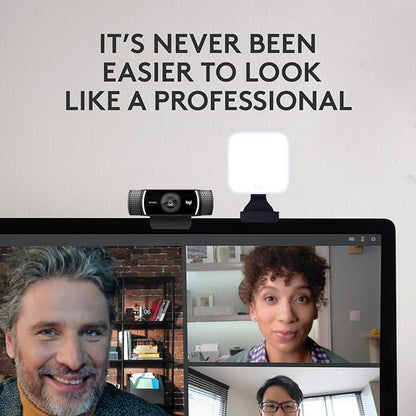 Logitech C922x Pro + Logitech for Creators Litra Glow - The Ultimate Solution for a Professional Look During Video-Calls