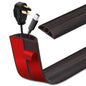 LSGCQ Floor Cord Cover Self Adhesive Cord Hider Floor Cable Management