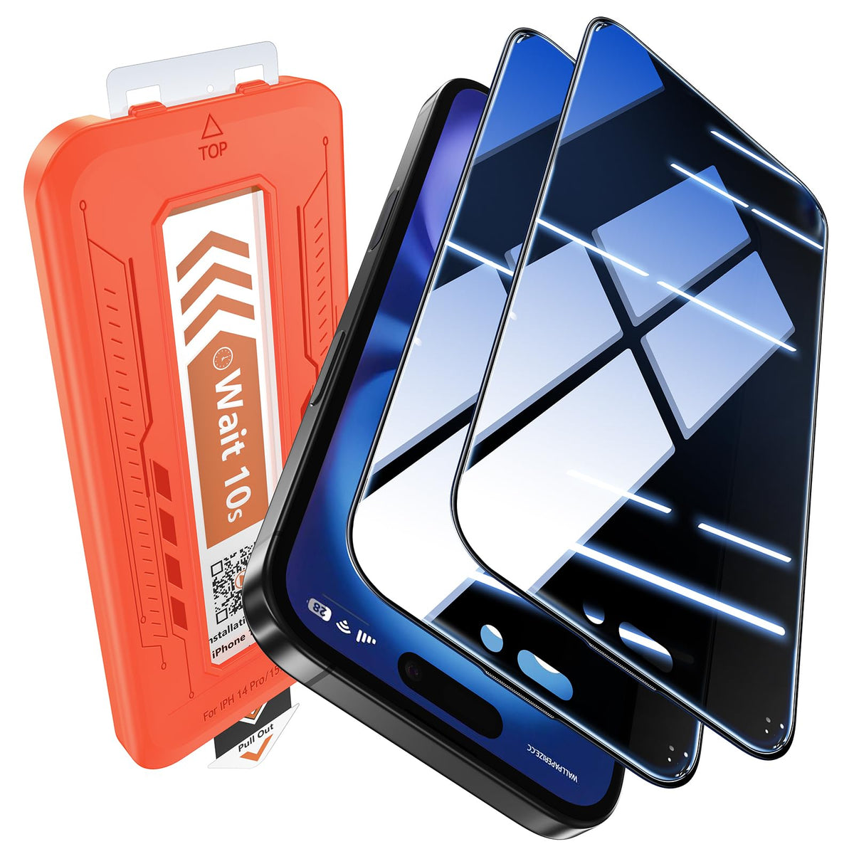 EGV Compatible for iPhone 17 Pro Max/16 Pro Max Privacy Screen Protector [9H+ Military Grade Shatterproof & 100% Anti Spy], Privacy Screen iPhone 17 Pro Max/16 Pro Max Full Coverage Tempered Glass