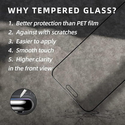 EGKimBa Privacy Screen Protector compatible with iPhone 16 Pro Max, 2 Packs, 6.9 inch Gradient Colorful Electroplated Anti-Spy Anti-Blue Light Easy Installation Tempered Glass