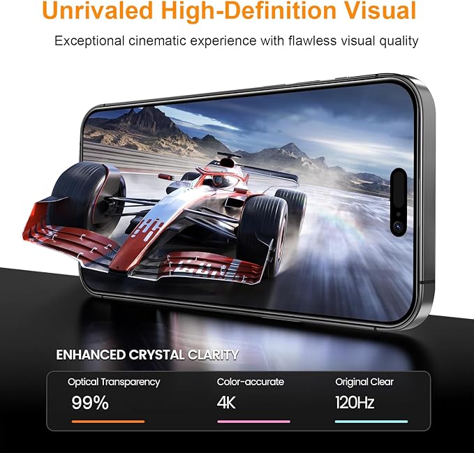 OneFish Full Edge Coverage Tempered Glass Screen Protector for IPhone 12/IPhone 12 Pro 6.1 inch 2 Pack Edge Reinforcement, Self-Aligning Installation, Case Friendly HD Screen Protectors