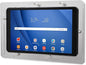 TABcare Anti-Theft Acrylic VESA Enclosure for Galaxy TAB A E S 8" 8.4" Tablet with Free Wall Mount Kit & 90-Degree Angle Charge Cable (TAB A 8.0 2018 SM-T387, Clear)