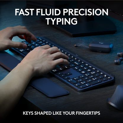 Logitech MX Keys S Combo Performance Wireless Keyboard and Mouse - Graphite