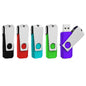 Aiibe 5 Pack 64GB USB 3.0 Flash Drive 64GB USB 3.0 Drive 5 Pack Thumb Drive Memory Stick USB Stick 64 GB (5 Mixed Colors: Black Red Cyan Green Purple)