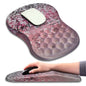 KUOSGM Mouse Pad Wrist Support, Ergonomic Mouse Pad with Massage Dot, Comfortable Computer Mouse Pad for Laptop, Wrist Rest Pain Relief Mousepad with Non-Slip PU Base for Office & Home, 12 x 8 in