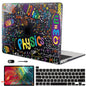 LCMOCICO for MacBook Pro 13 Inch Case 2022 M2 2020 2021 A2338 M1 A2251 A2289 with Touch Bar & Touch ID, Plastic Hard Case Keyboard Cover Screen Protector Webcam Cover Brush, Tropical Blue Flowers