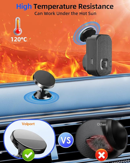10 Pcs 3M Sticky Adhesive Pads for Car Magnetic Phone Holder, 1 inch Round VHB Double Sided Tape Replacement for Dashboard Cell Phone Mount & Mini Dash Cam Base, Strong 25mm Heat Resistant Sticker