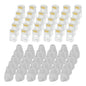 MECCANIXITY 30pcs Cat6 RJ45 Pass Through Connectors, RJ45 Connector 8P8C Gold Plated Plugs with 30pcs White Strain Relief Boots for Solid or Stranded UTP Ethernet Cable, 1.1mm