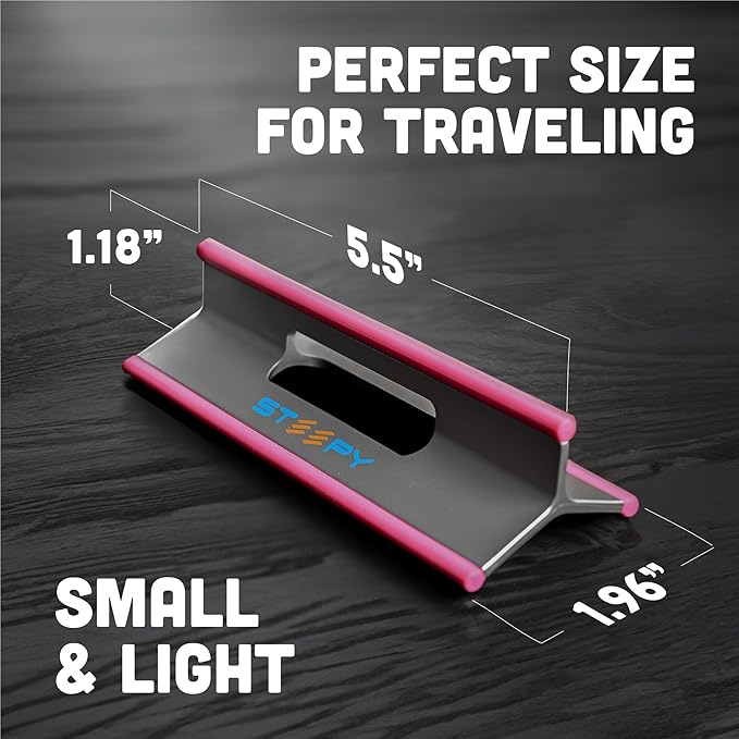 Steepy Adjustable Laptop Stand - 3 Height Computer Riser for Desk