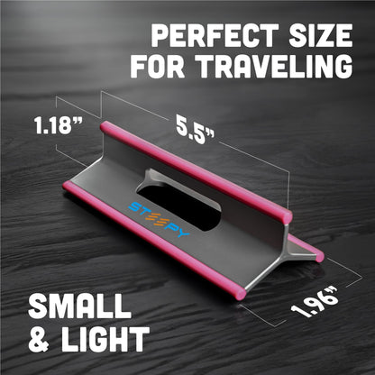 Steepy (2 Pack) - Portable Electronic Device Stand - Lightweight Laptop Stand for Laptops, Smartphones, Tablets, Projectors - Recycled Plastic - Posture Perfection - Cooling Ventilation - Blue Ocean