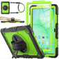 SEYMAC stock Case for Samsung Galaxy Tab A11+ Plus/A9+ Plus 11'', Full-Body Drop Protection Case with Screen Protector Pencil Holder [360° Rotating Hand Strap] &Stand, Purple+Colorful