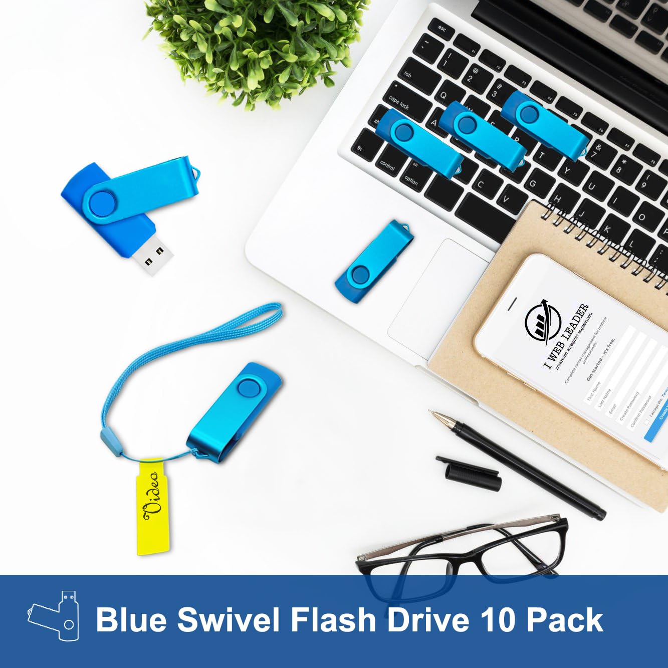 2GB Flash Drive 10 Pack Nicepicten USB 2.0 Thumb Drive USB Memory Stick