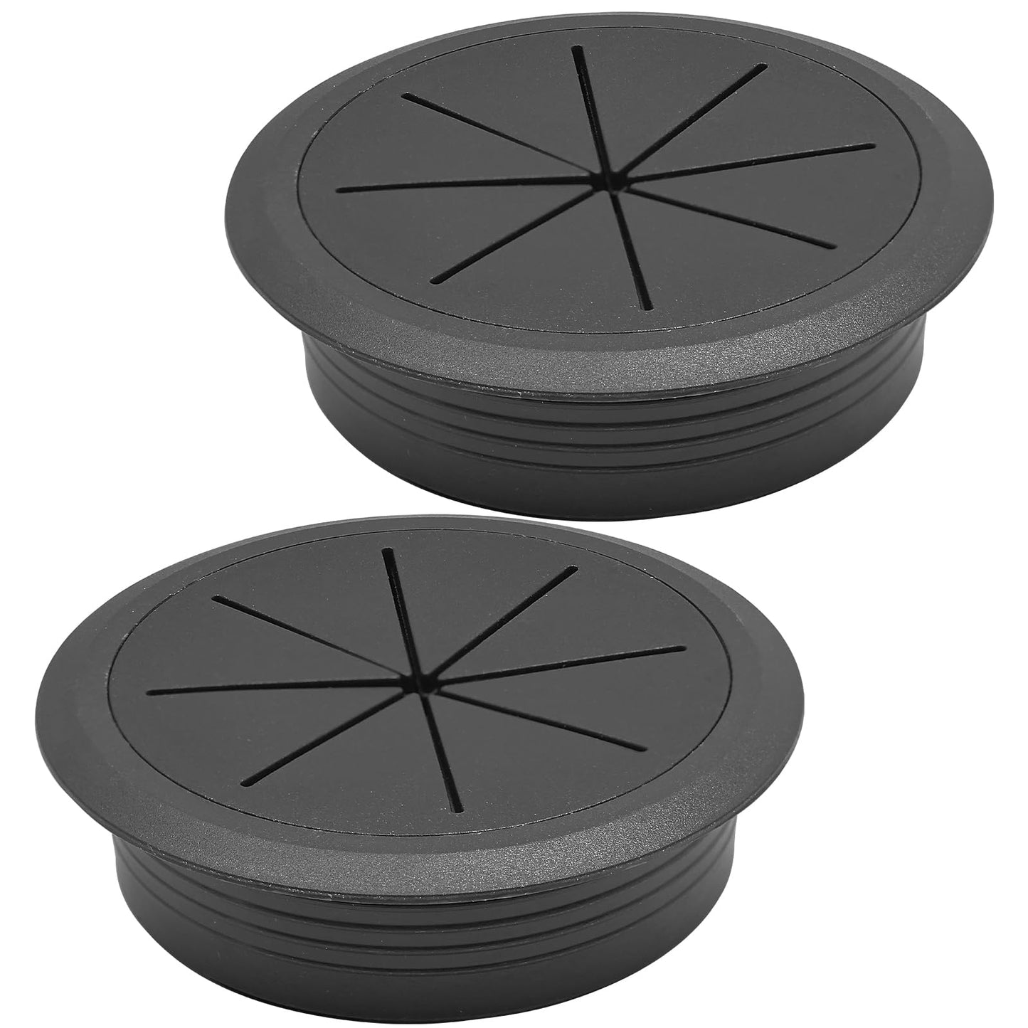 BOPOREAE 2 Pcs Desk Grommet 2-3/8" (60mm), Desk Hole Cover for Cables