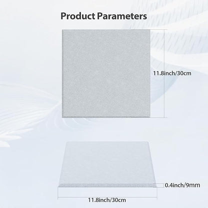 12 Pack Acoustic Panels Self Adhesive Sound Proof Foam, High Density Sound Acoustic Panel, 12X12X0.4 Inch Square Panels in Home, Office, Reccording Room, Studio,and more(Blue Gray)