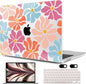 MEEgoodo Case for MacBook Air M4/M3/M2 13.6 inch 2025 2024 2022, Fit Model A3240 A3113 A2681, Compatible with MacBook Air 13 inch, Laptop Hard Shell Case with Keyboard Cover, Minimalist Style Floral