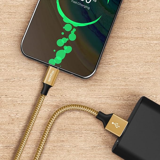 etguuds 6ft USB A to USB C Cable 3A Fast Charging, 2-Pack USB A to USB Type C Charger Cord for iPhone 16 15 Pro/Pro Max/Plus, for Samsung Galaxy S24 S23 S22 S21 S20 S10 A55 A54 Flip Note, Moto, Gold