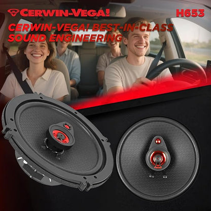 CERWIN-VEGA! HED 2025 Edition – 6.5” 3-Way Coaxial Full Range Speaker System - H653
