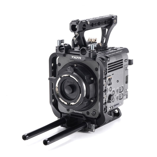 Tilta Camera Cage Compatible with Sony BURANO | Arri Rosettes, 1/4"-20 and 3/8"-16 Threads | w/Top Handle, Left/Right Side Arm, Battery Plate (Full Camera Cage)