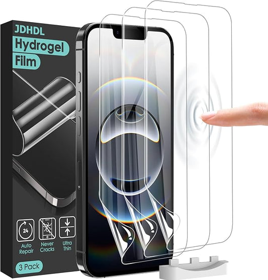 JDHDL 3 Pack Flexible Film for iPhone 16e Screen Protector[NOT GLASS], Invisible Thin, Never Cracks, Full Coverage, Scratch Resistant&Self-Healing